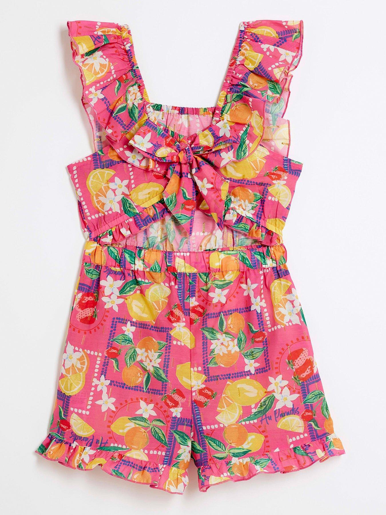 RIVER ISLAND KOMBINEZON DZIEWCZĘCY PLAŻOWY 11-12Y