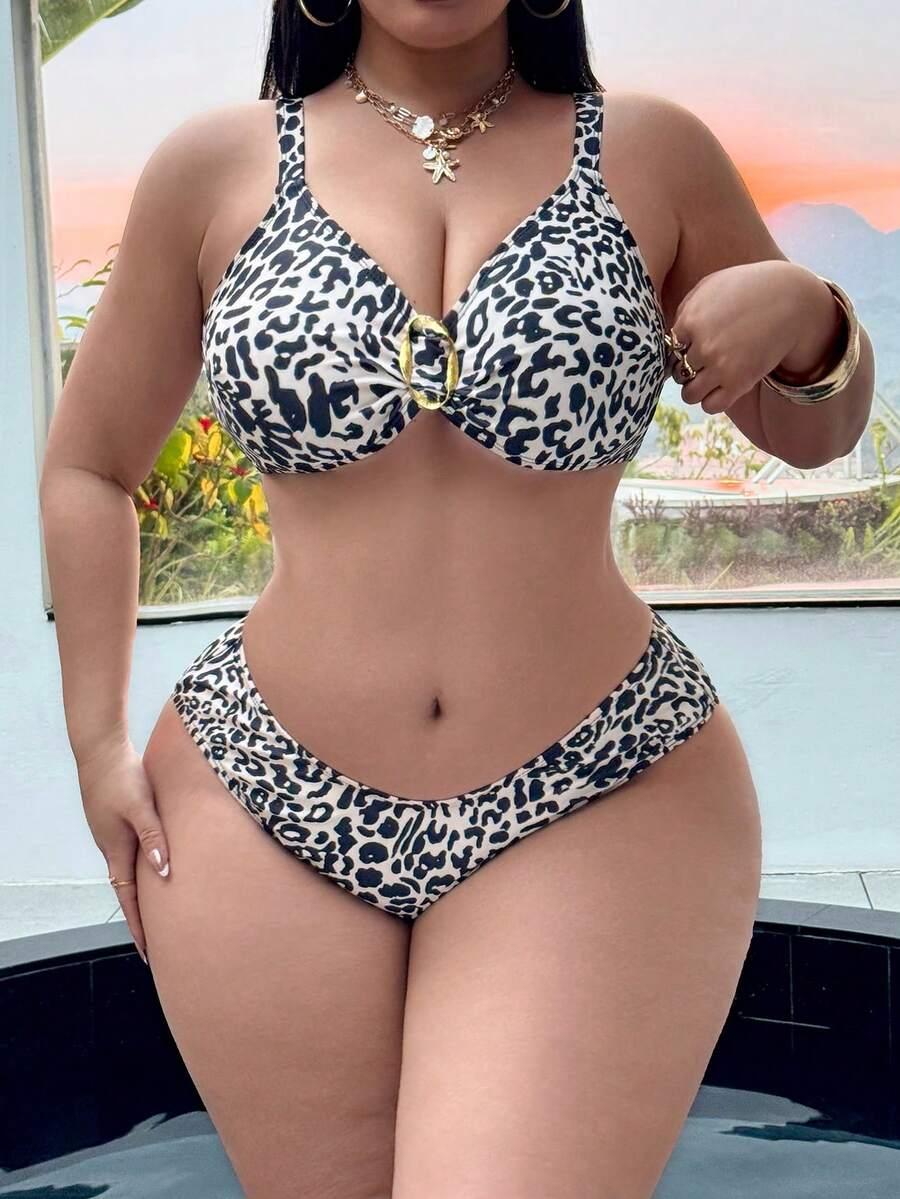 dwuczęściowy STRÓJ KĄPIELOWY ANIMAL PRINT