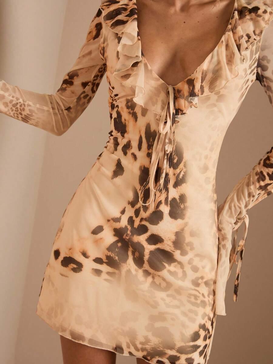 MINI SUKIENKA ANIMAL PRINT