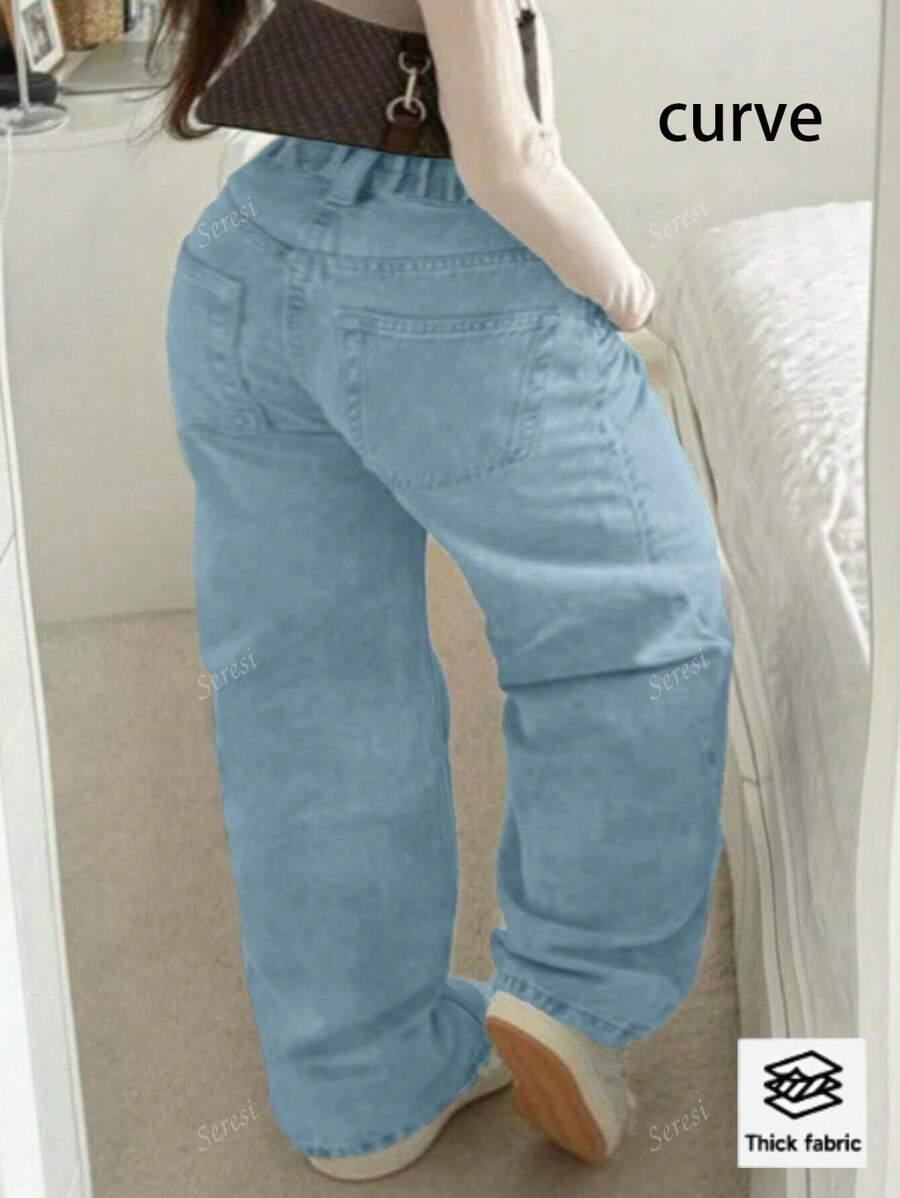 NIEBIESKIE SPODNIE JEANSOWE 