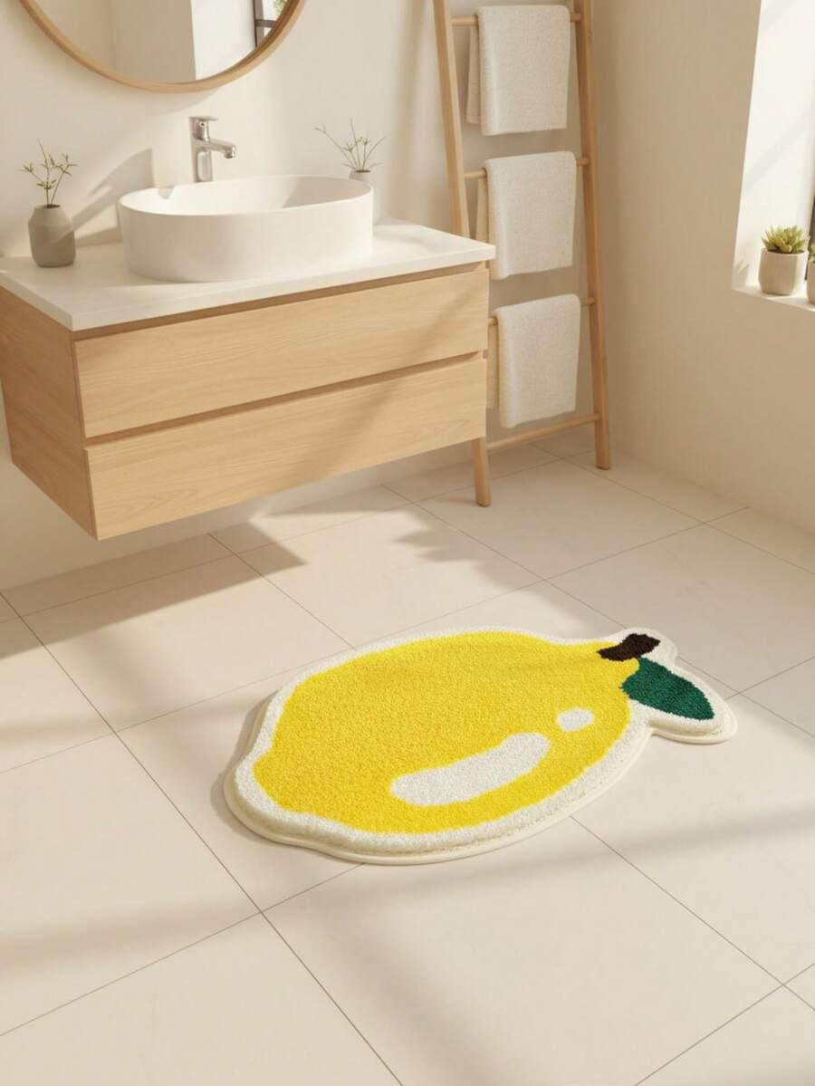 żółty dywan cytryna