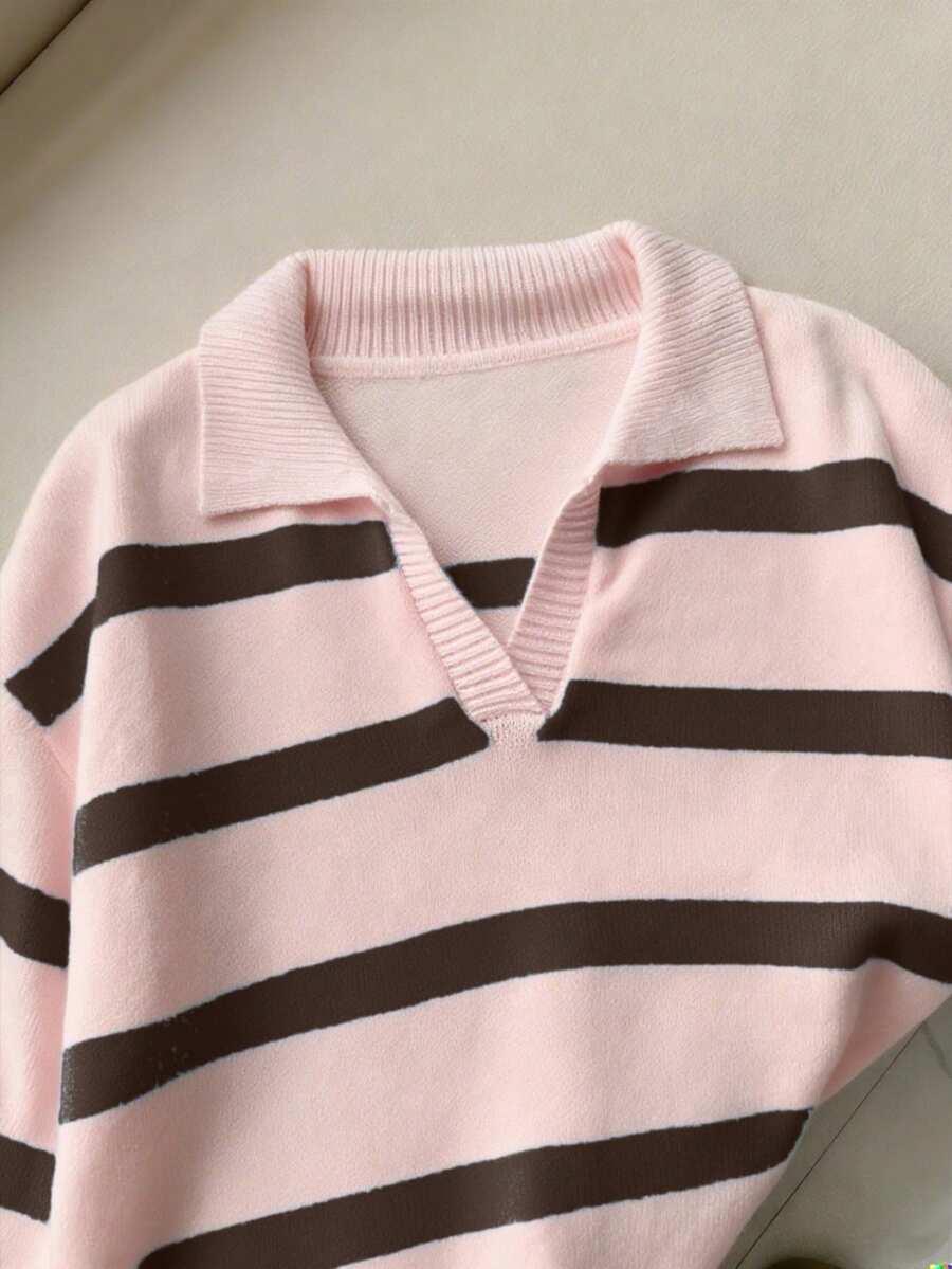 sweter w paski