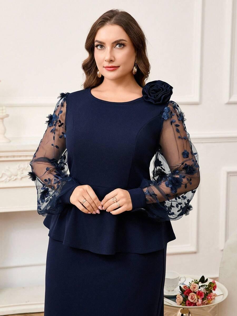 ELEGANCKI DWUCZĘŚCIOWY KOMPLET DAMSKI 