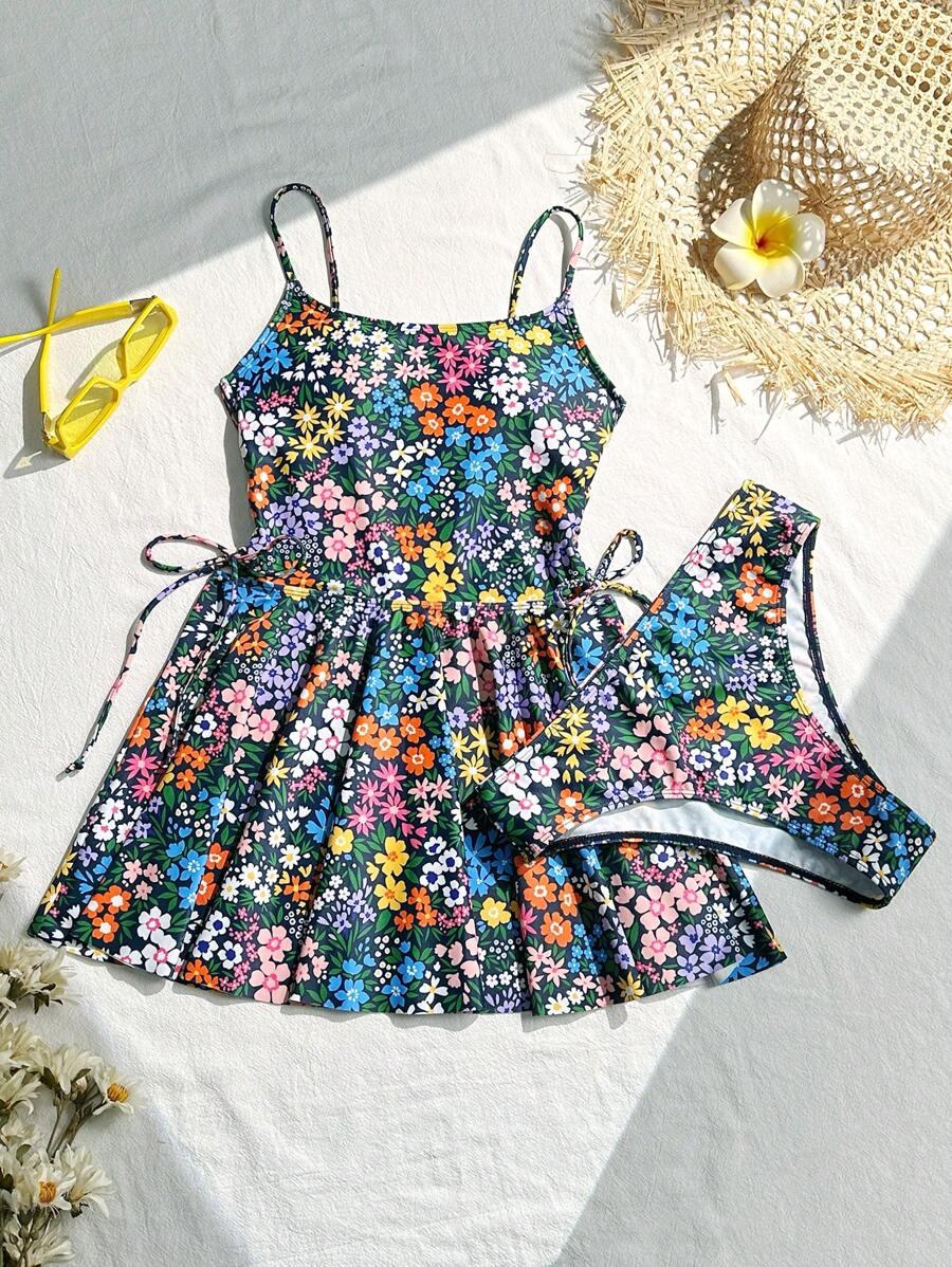 TANKINI DWUCZĘŚCIOWE DAMSKIE W KWIATY