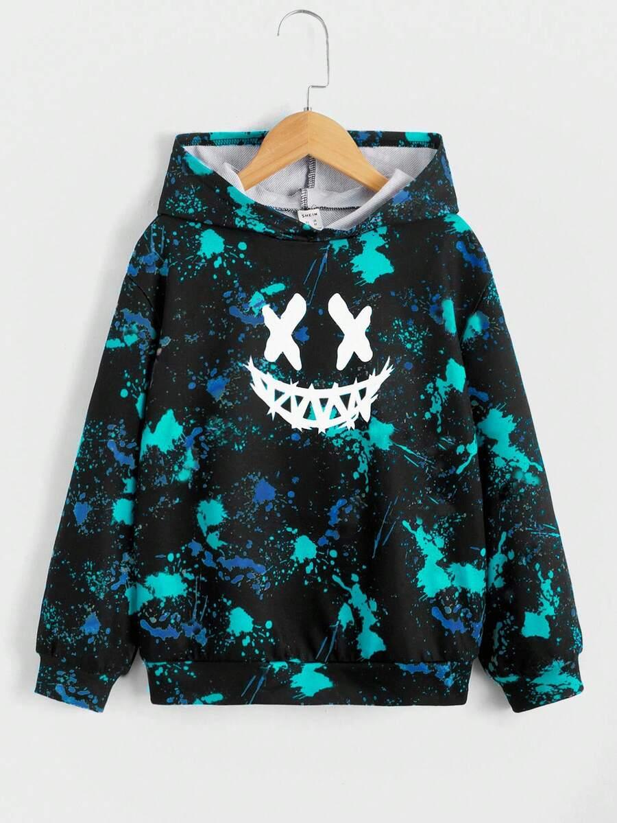 Bluza z kapturem nadruk 