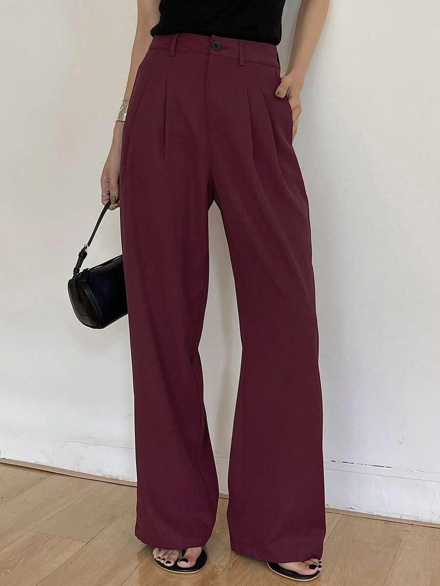 BORDOWE eleganckie spodnie