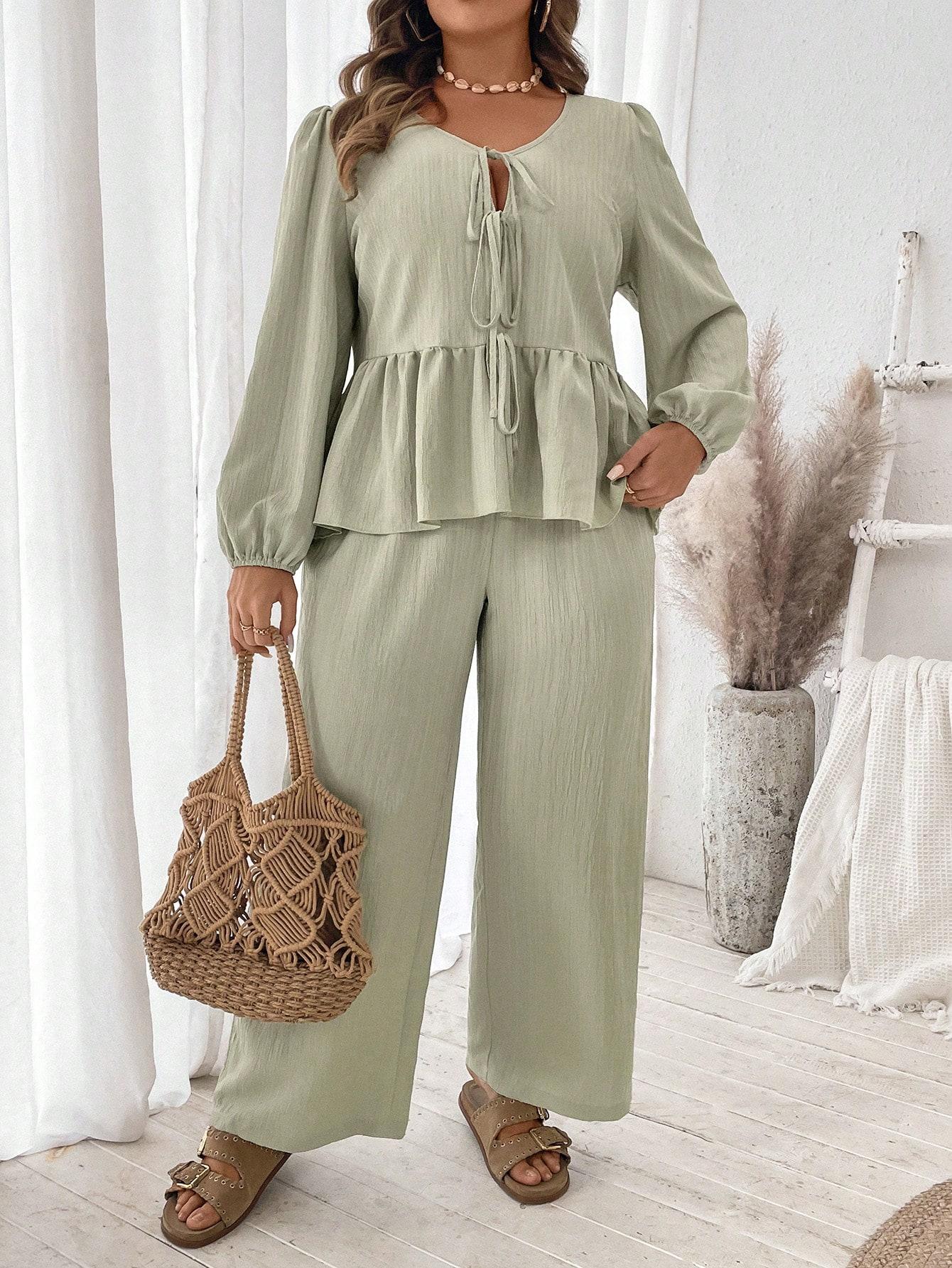 ZIELONE SPODNIE CASUAL 