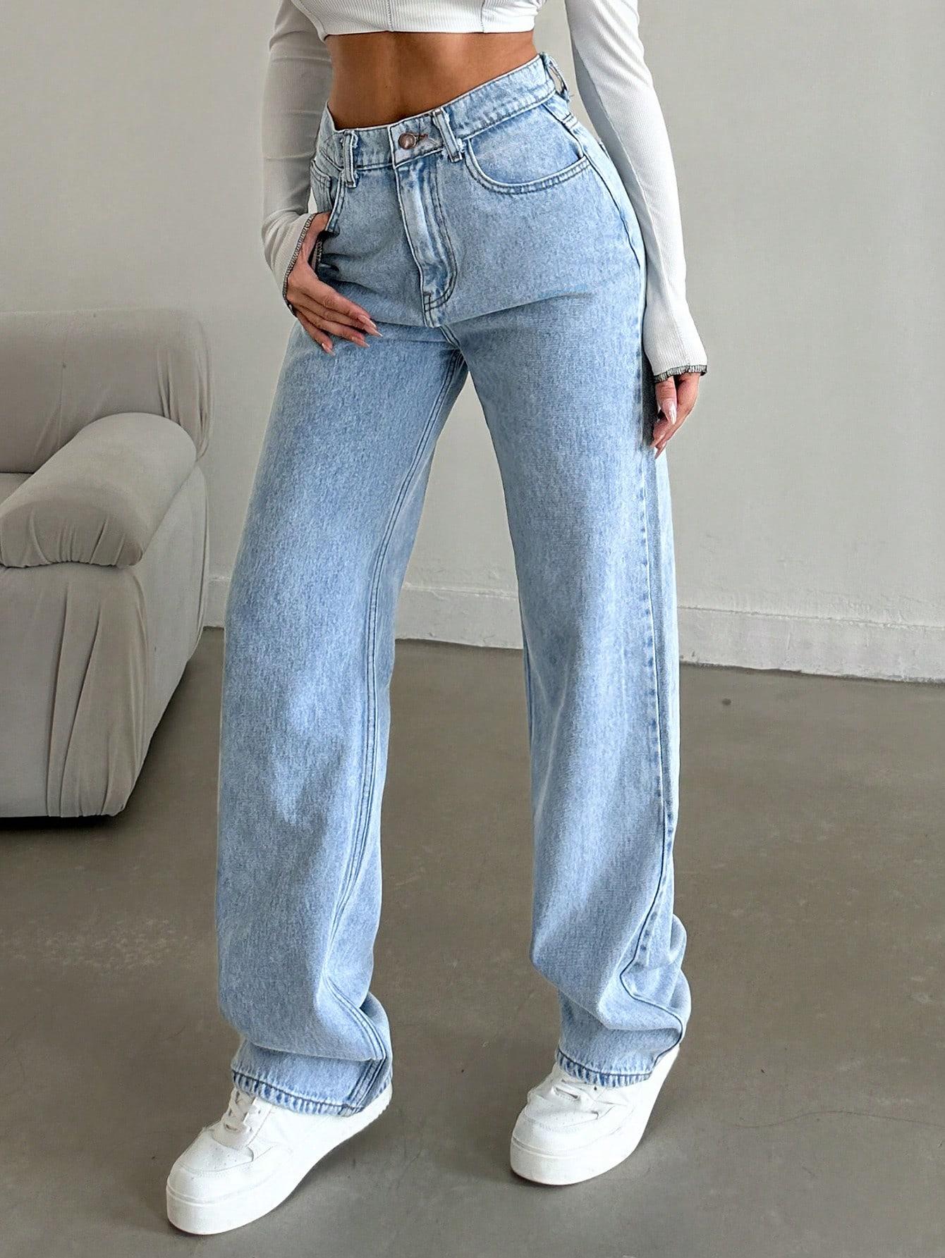 SPODNIE JEANS KIESZENIE ZAMEK 