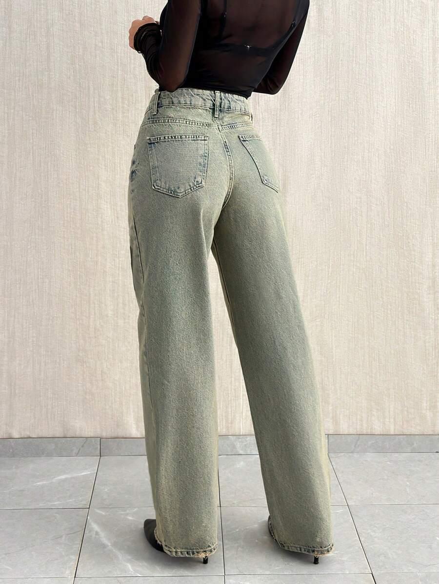 PROSTE SPODNIE JEANS VINTAGE