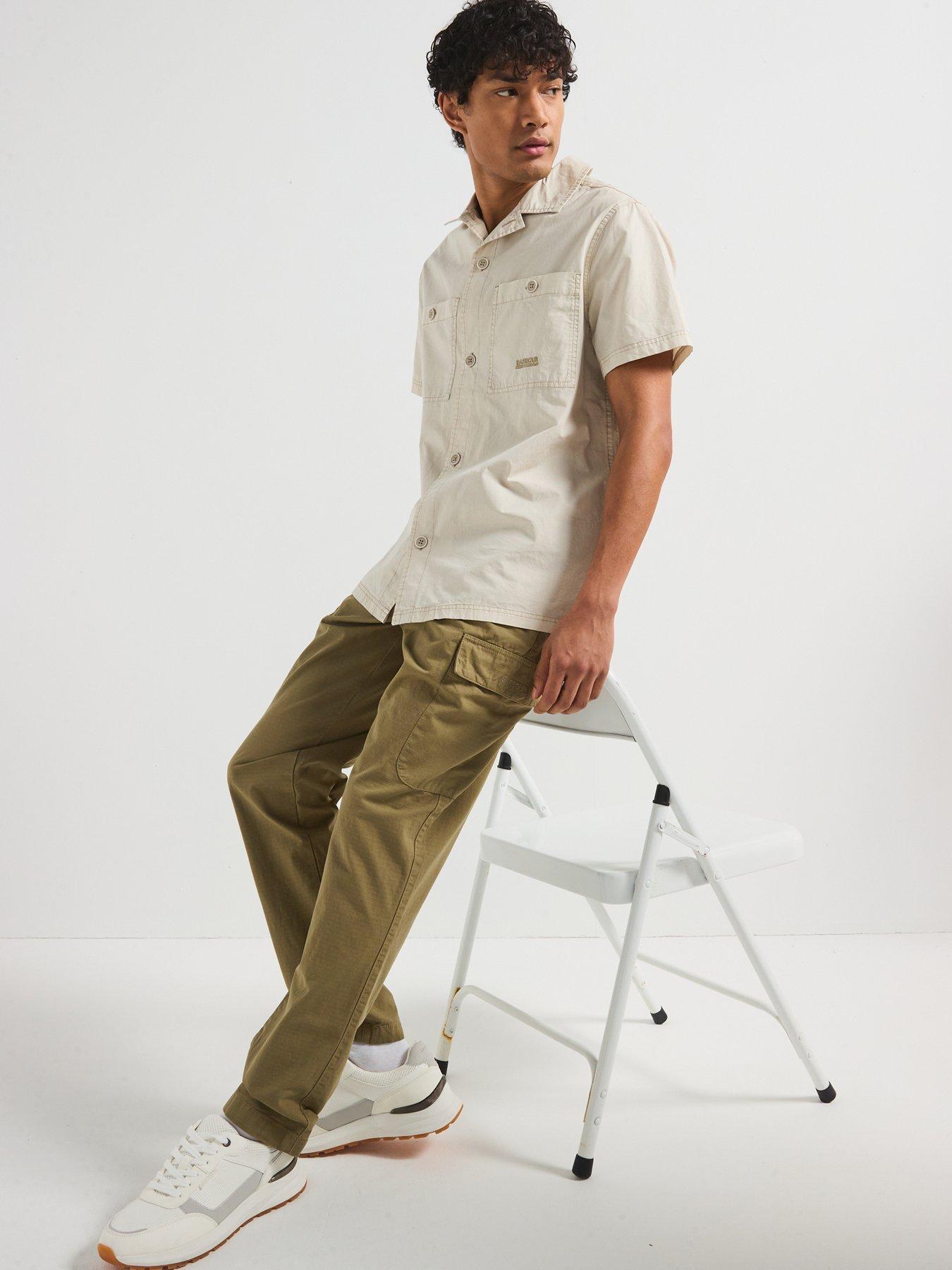BARBOUR KOSZULA Z KRÓTKIM RĘKAWEM MSH5559GY18