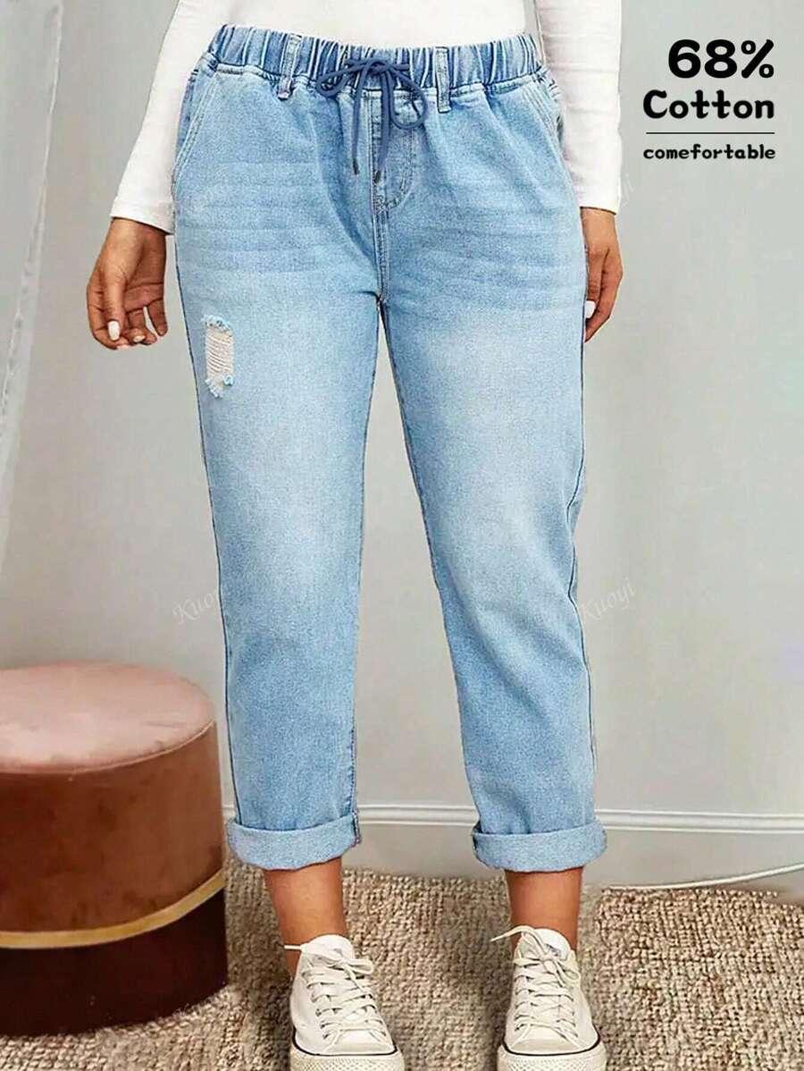NIEBIESKIE SPODNIE JEANS