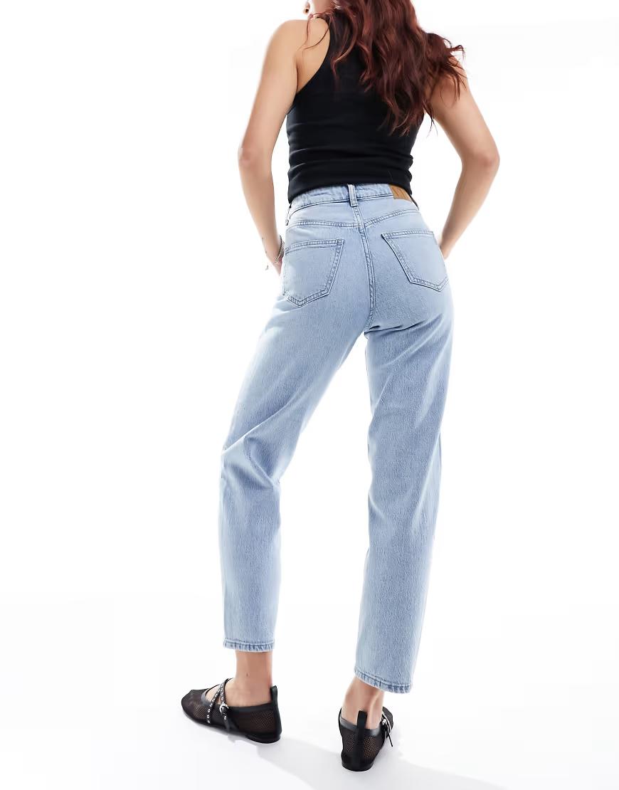 spodnie mom jeans wysoki stan