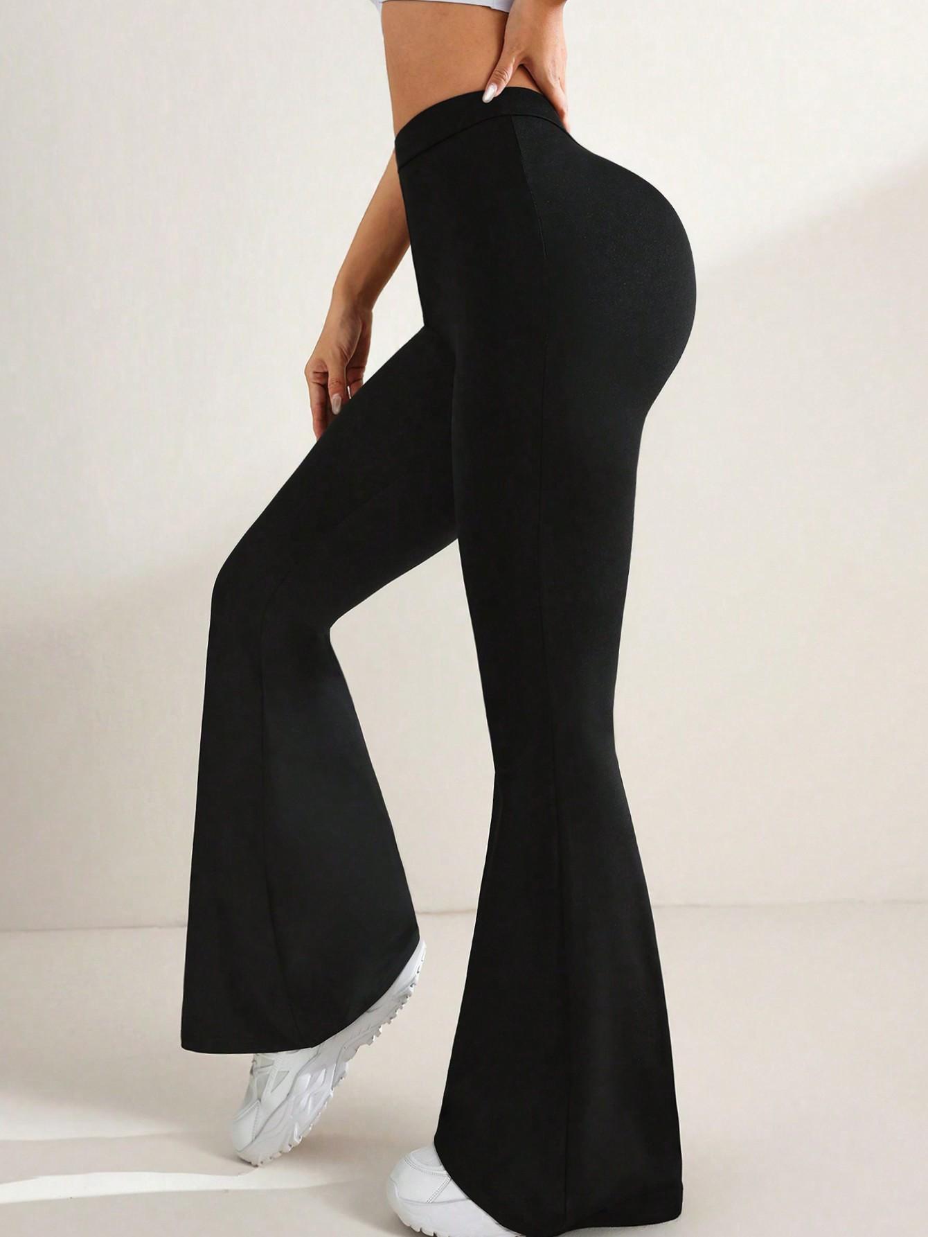 CZARNE LEGGINSY DZWONY