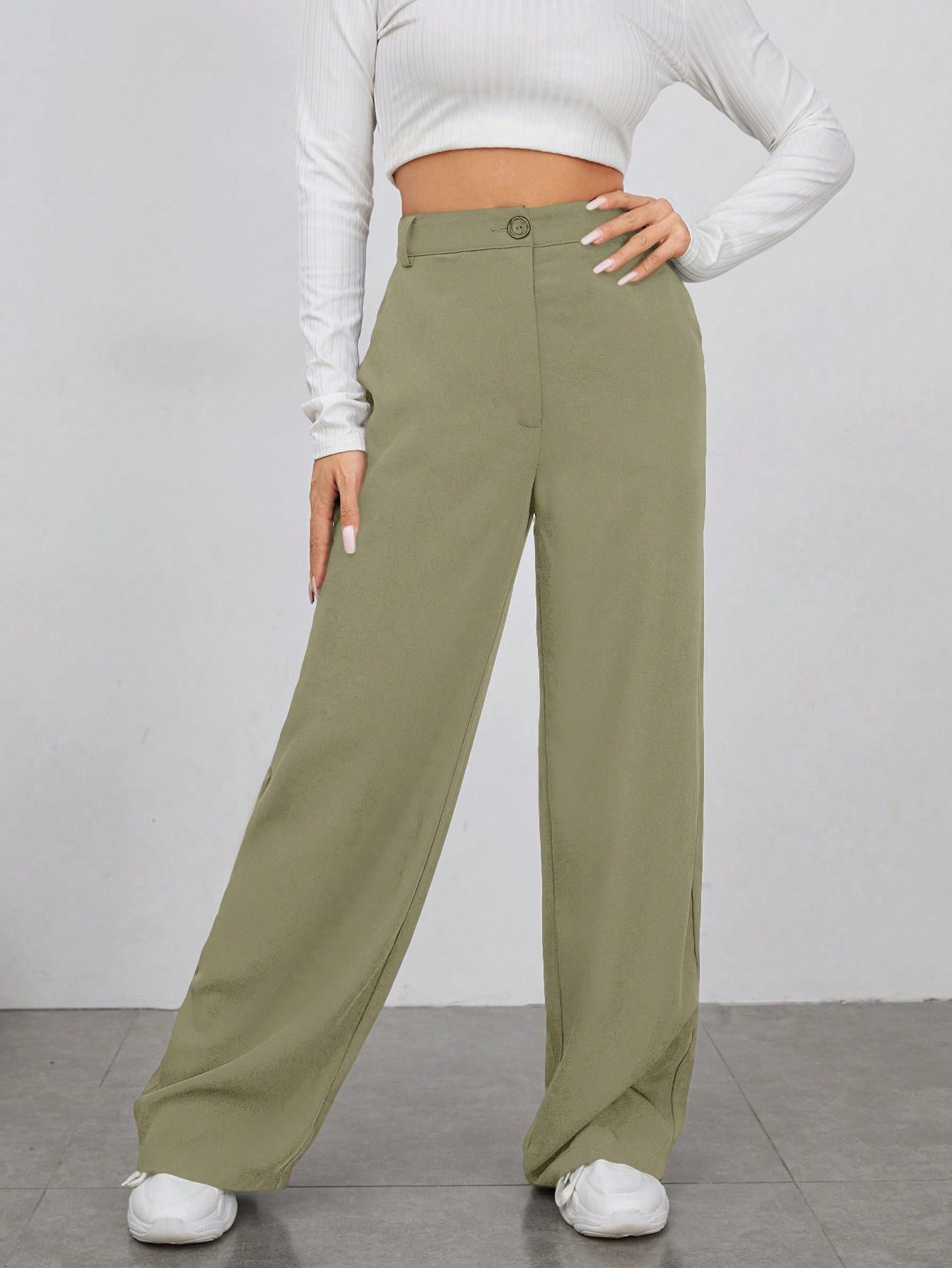 ZIELONE SPODNIE CASUAL 
