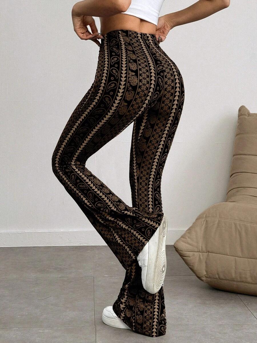 spodnie print casual 