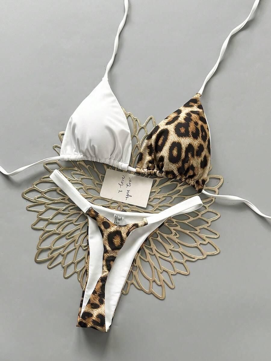 DWUCZĘŚCIOWY STRÓJ KĄPIELOWY ANIMAL PRINT