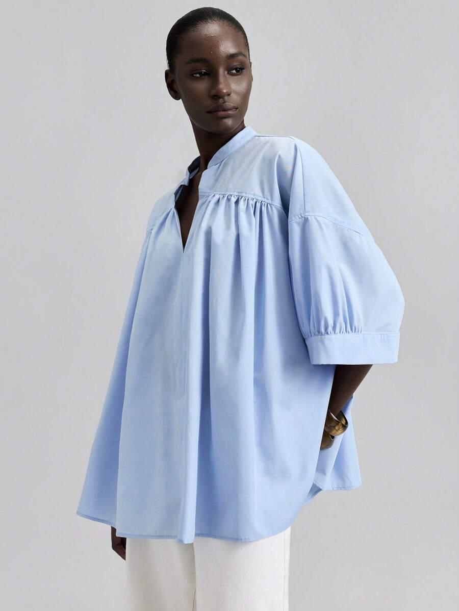 BLUZKA DAMSKA OVERSIZE 3/4 RĘKAW