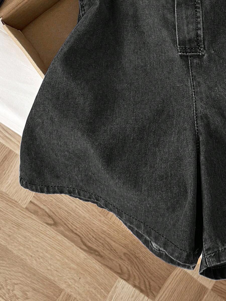 CZARNY KOMBINEZON JEANS