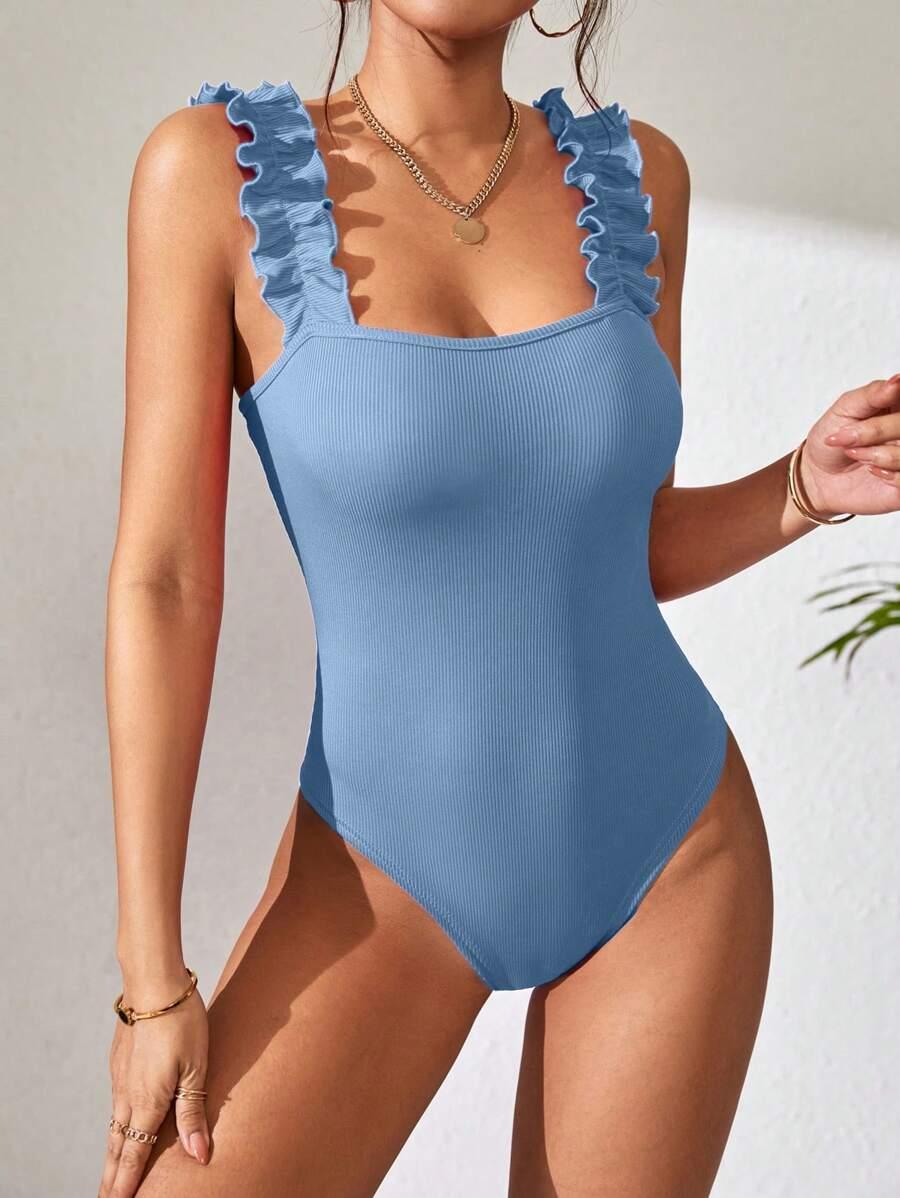 niebieskie body prążki
