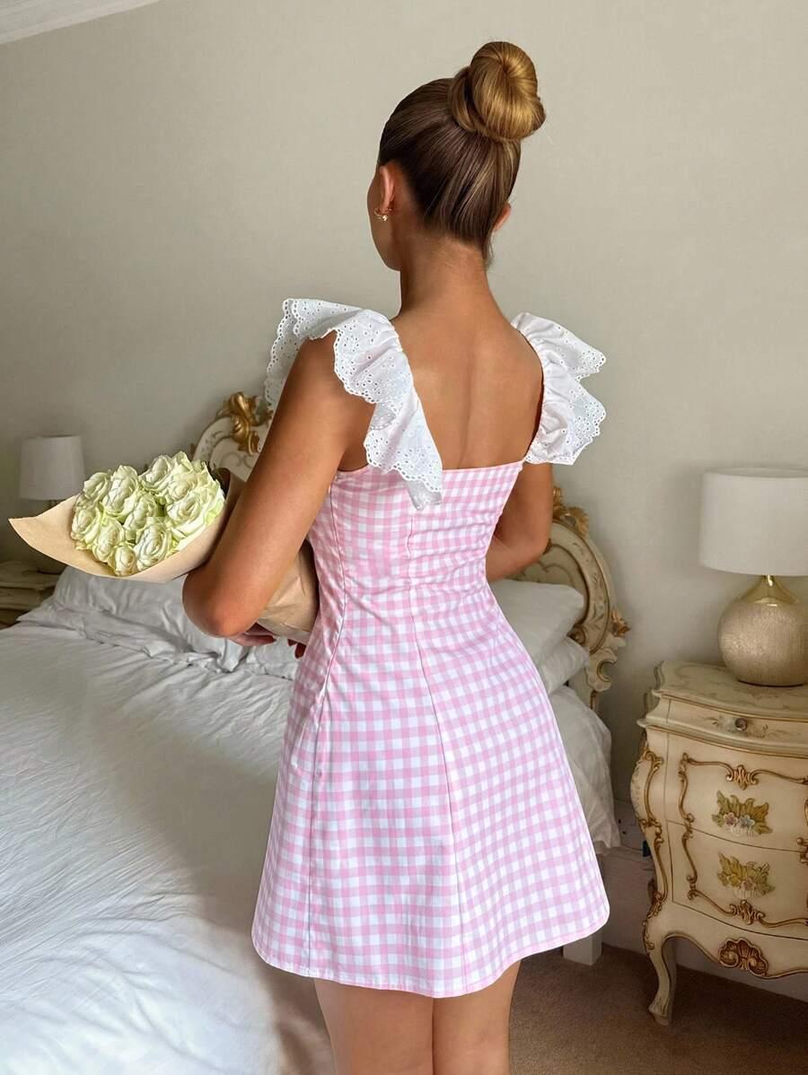 różowa mini sukienka