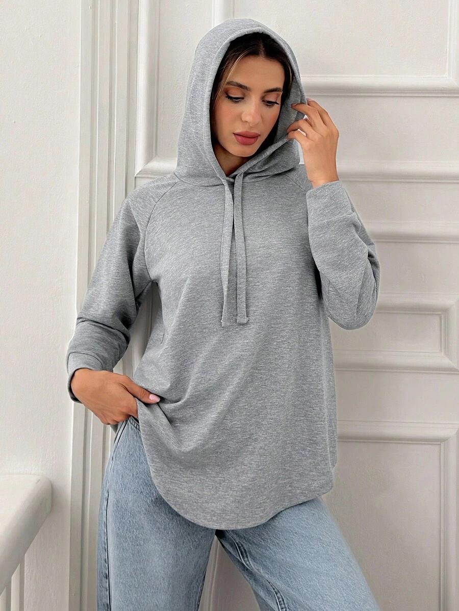 szara bluza z kapturem