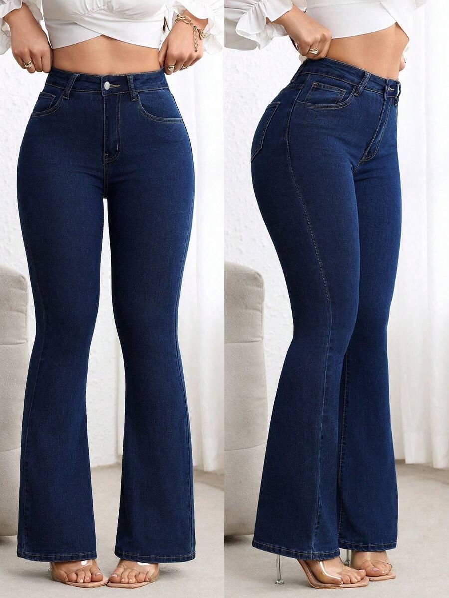 SPODNIE JEANS DZWONY