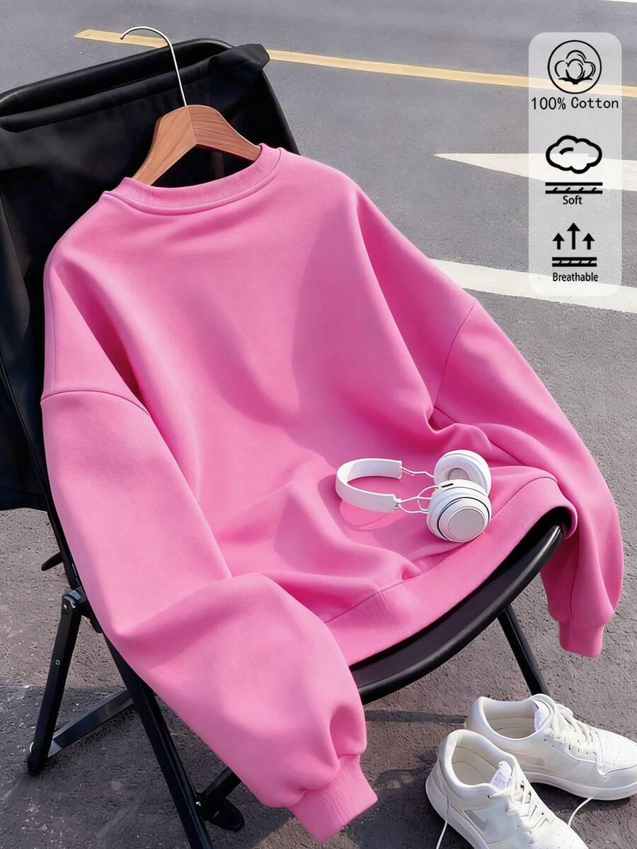 różowa bluza casual