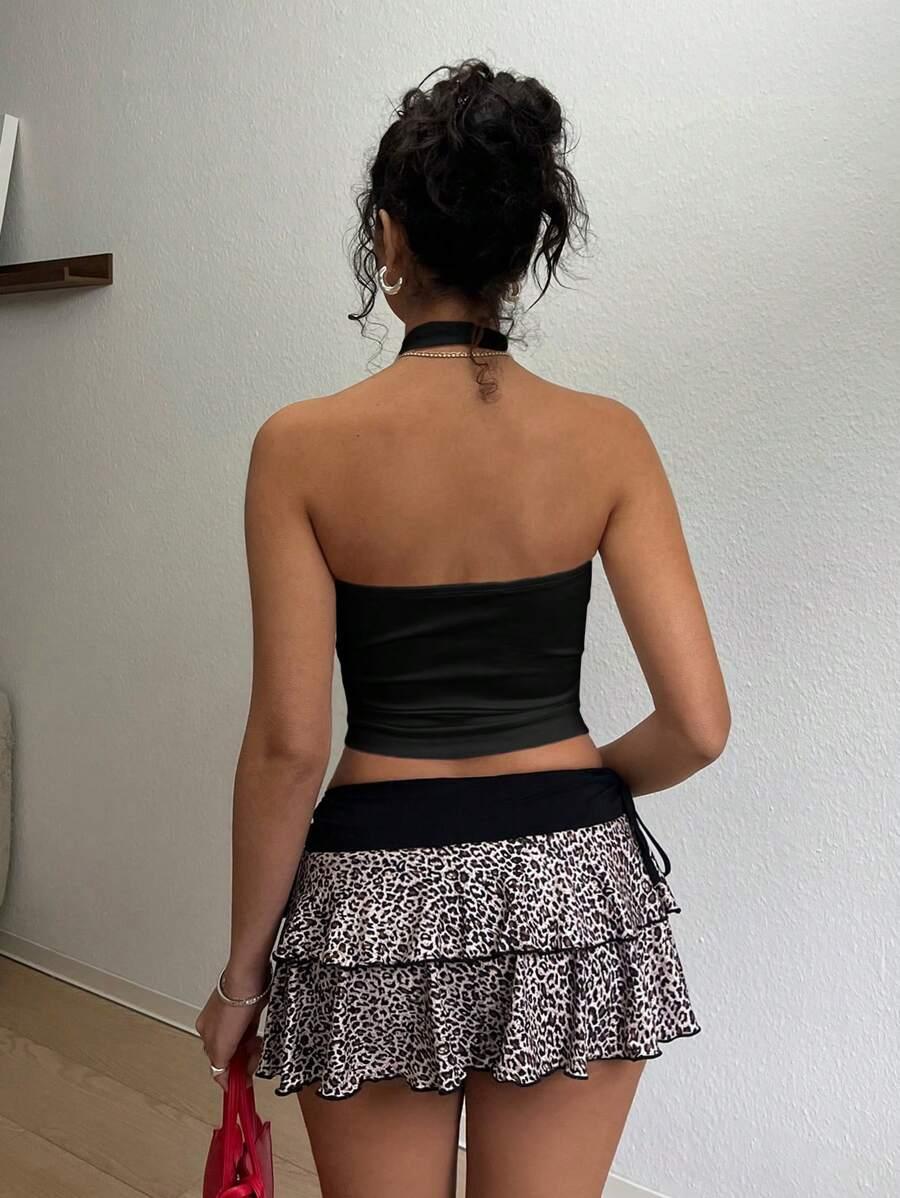 czarny top basic