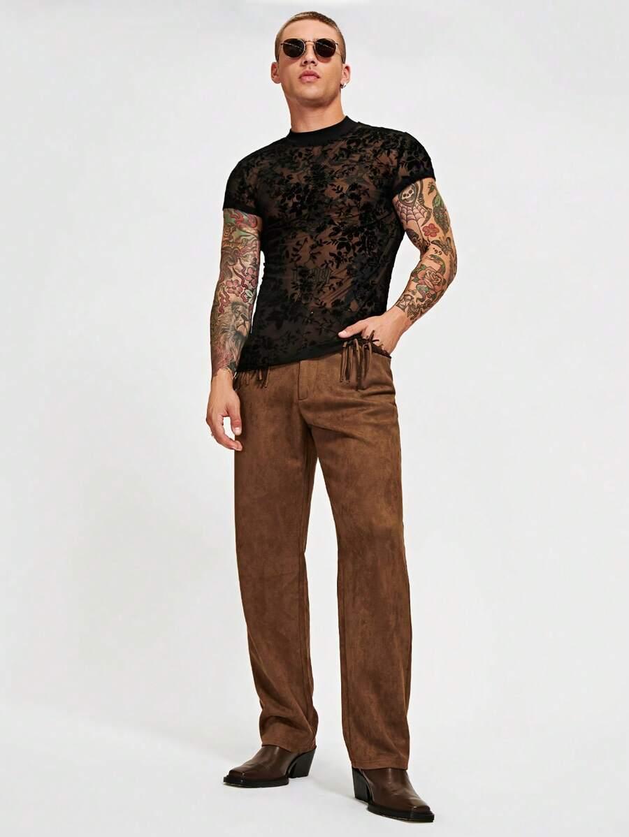 czarny t-shirt print