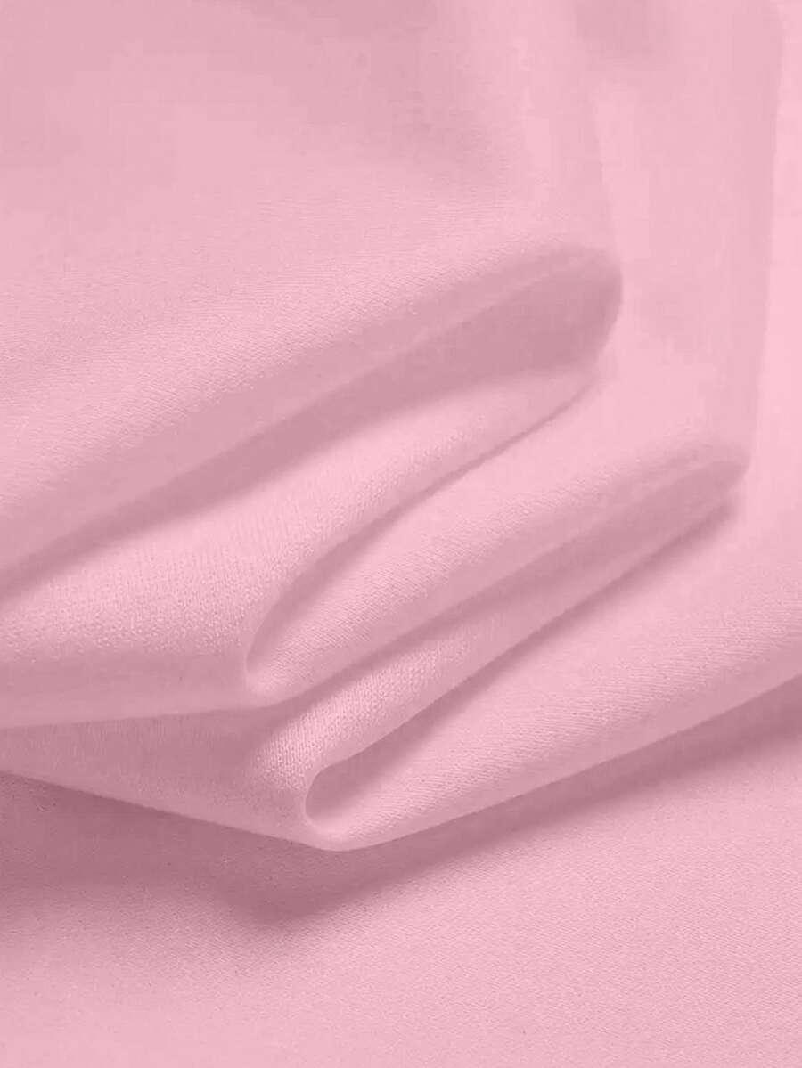 różowy komplet t-shirt spodenki nadruk