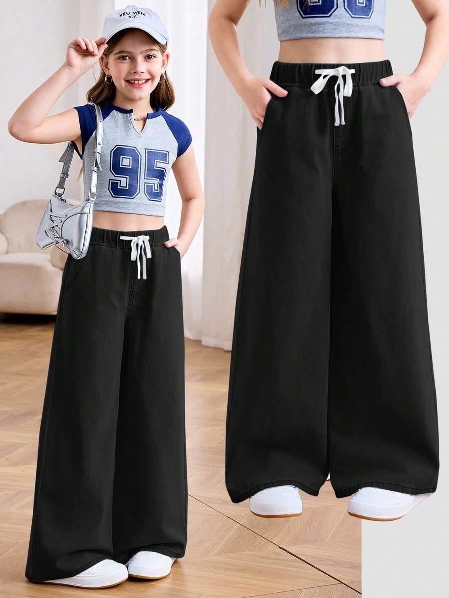 CZARNE SPODNIE JEANS