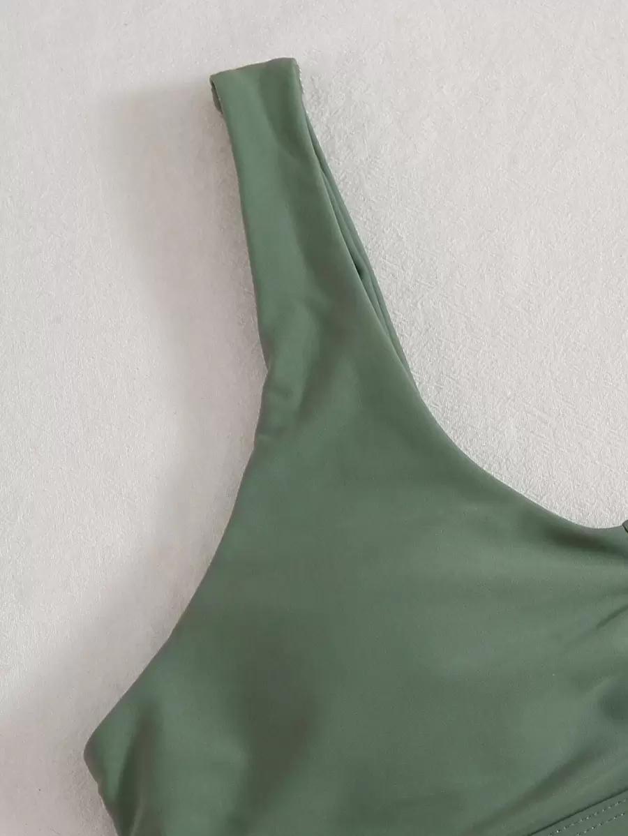 zielony komplet bikini
