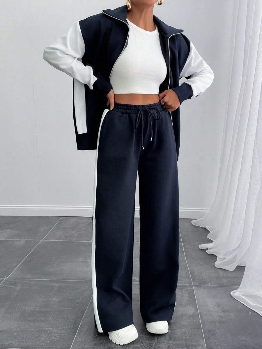 BLUZA SPODNIE DRESOWE KOMPLET 