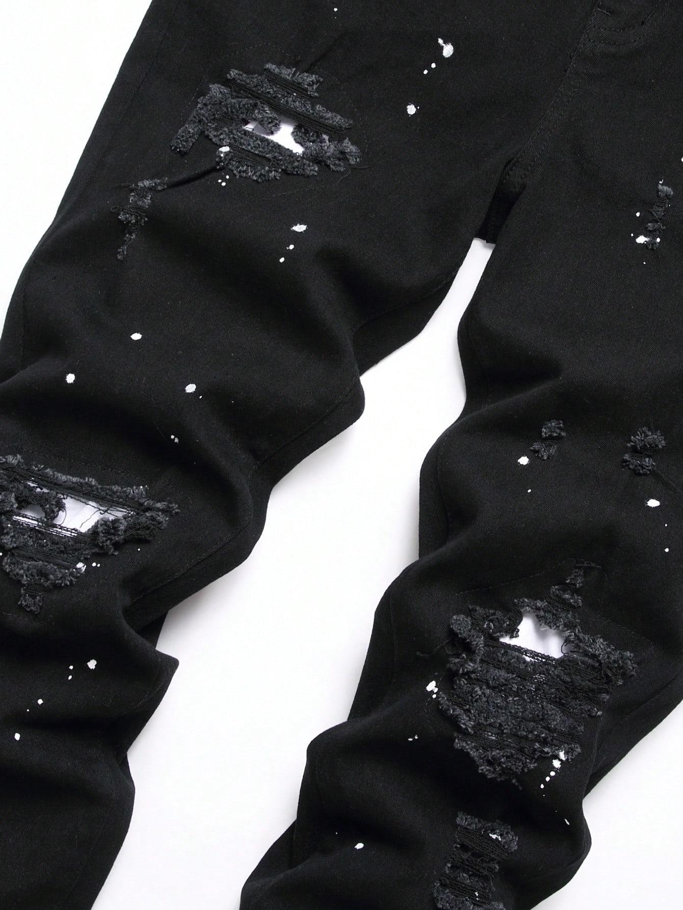 czarne spodnie jeans