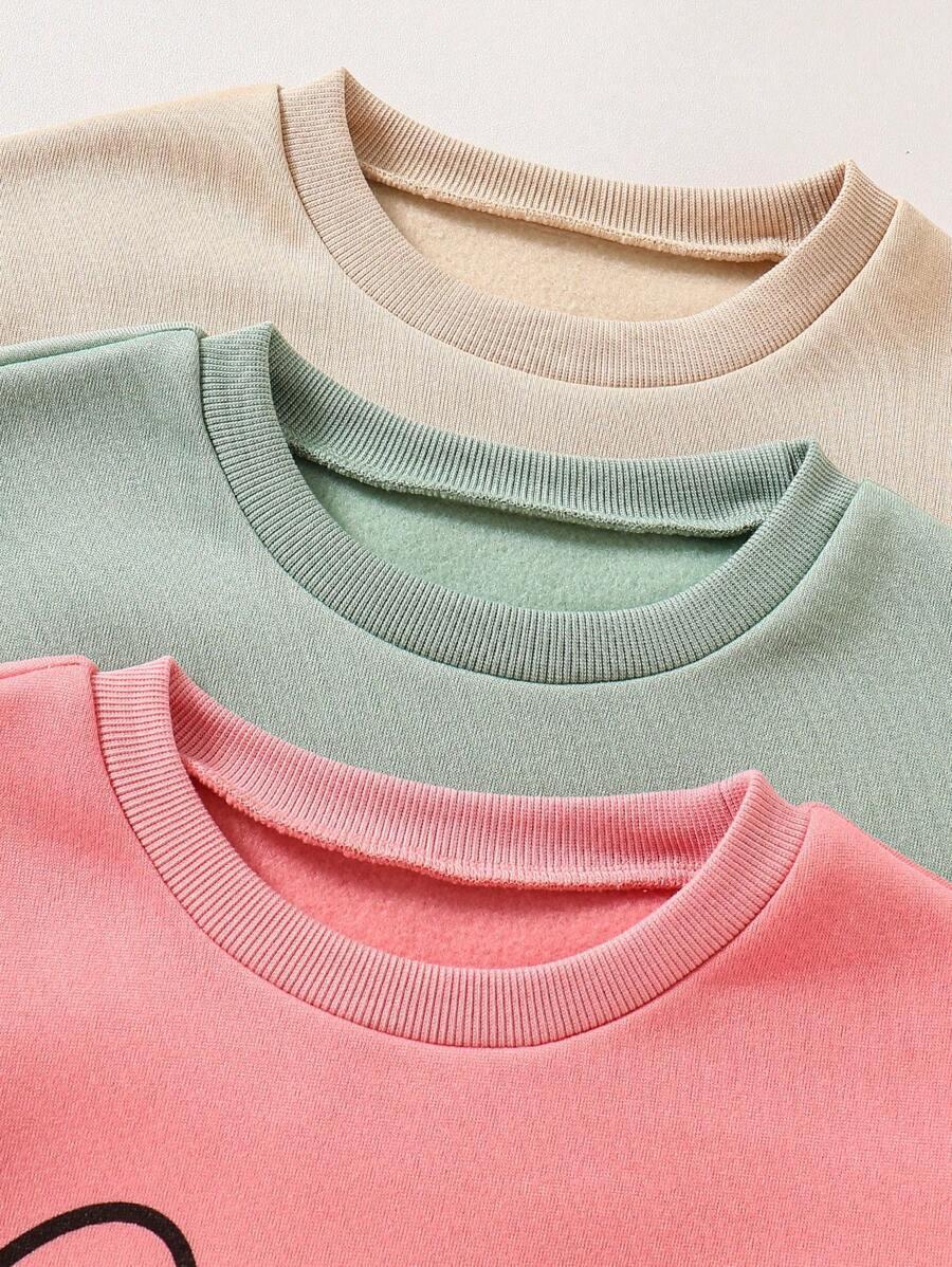 bluza z nadrukiem 3-pack