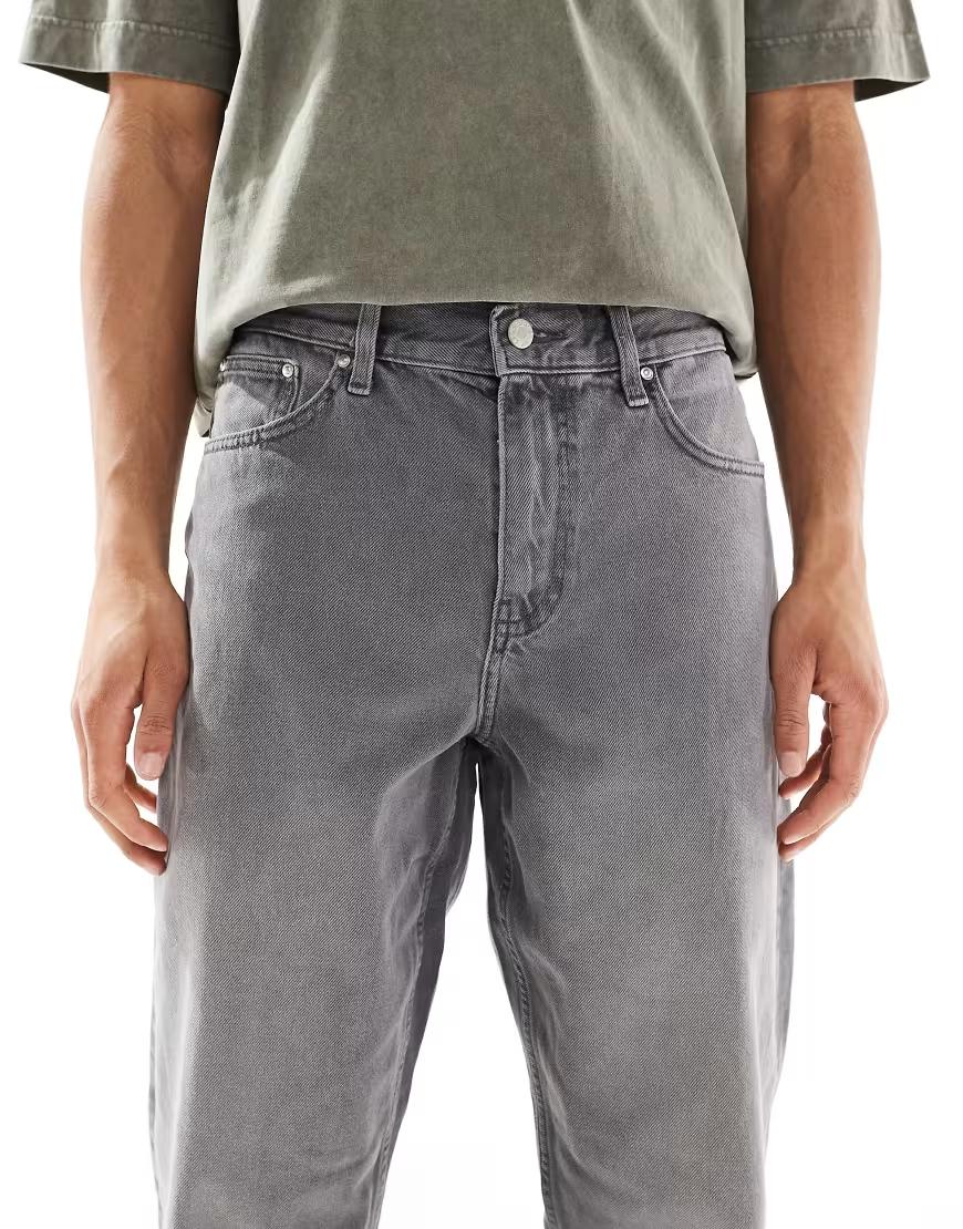 SZARE SPODNIE JEANS