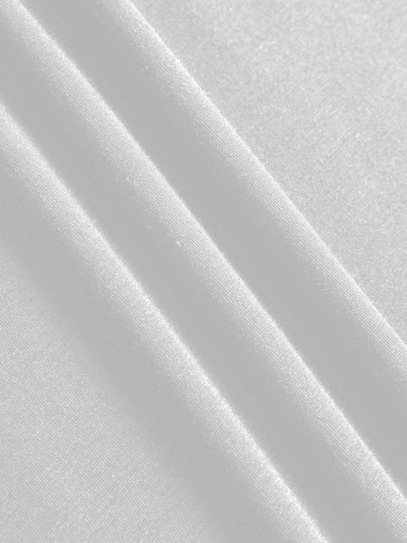 biały t-shirt nadruk