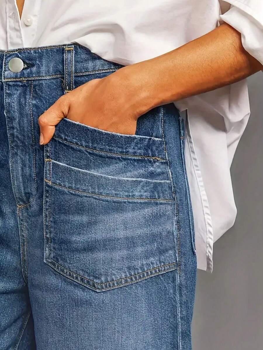 NIEBIESKIE SPODNIE JEANS 
