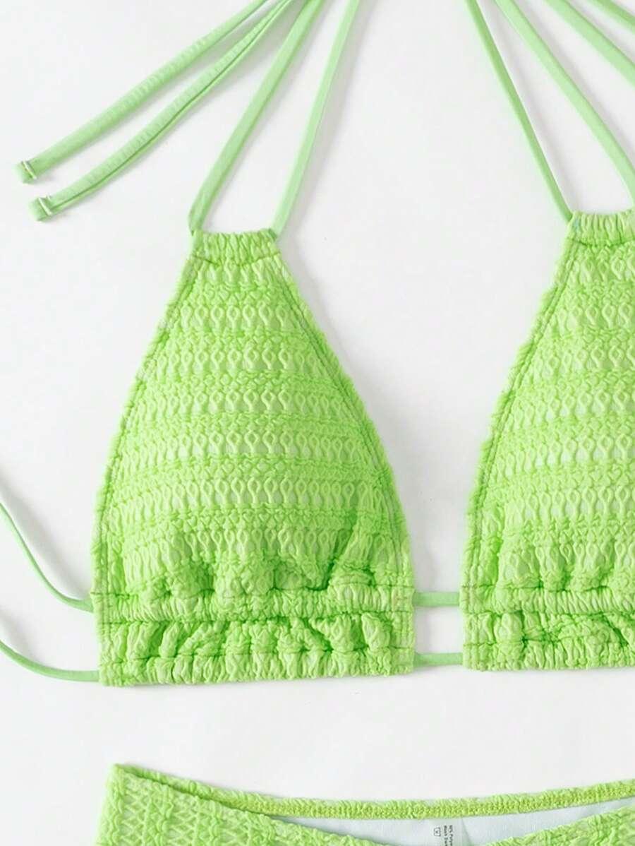 zielone dwuczęściowe bikini tekstura