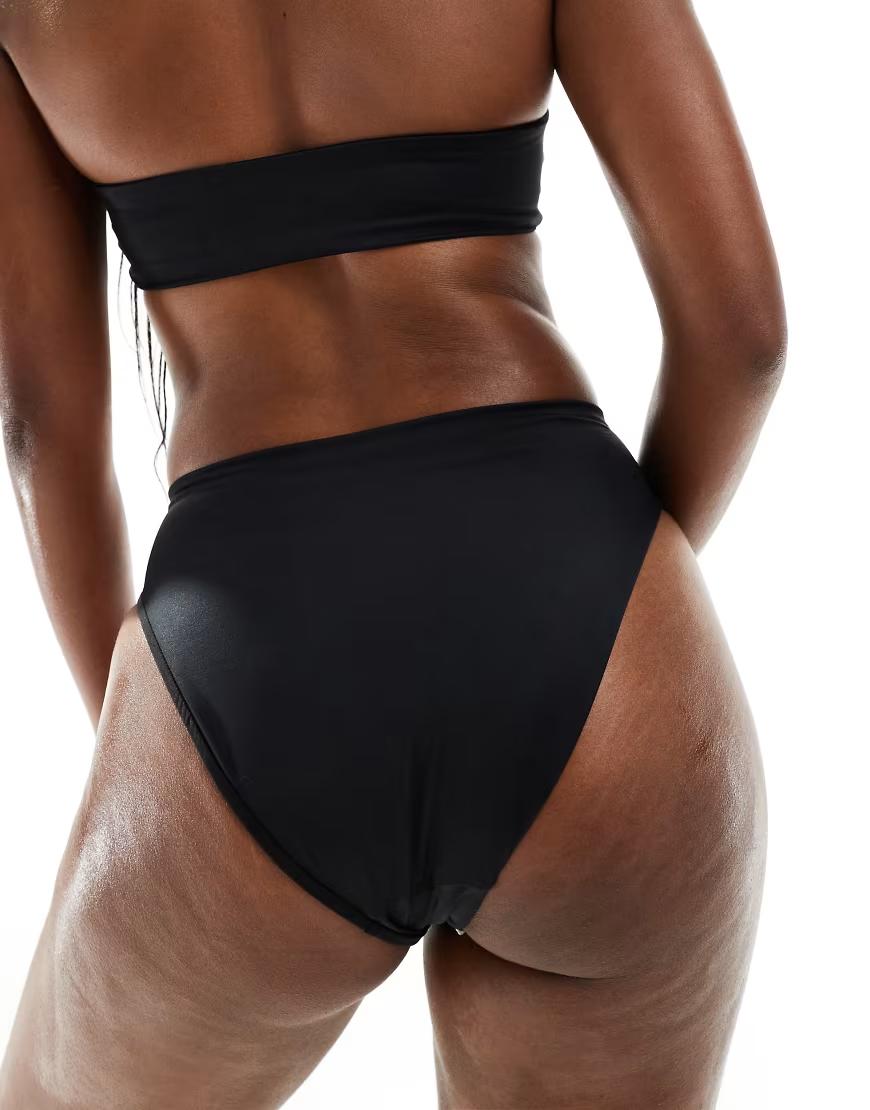 czarny dół od bikini wiązanie