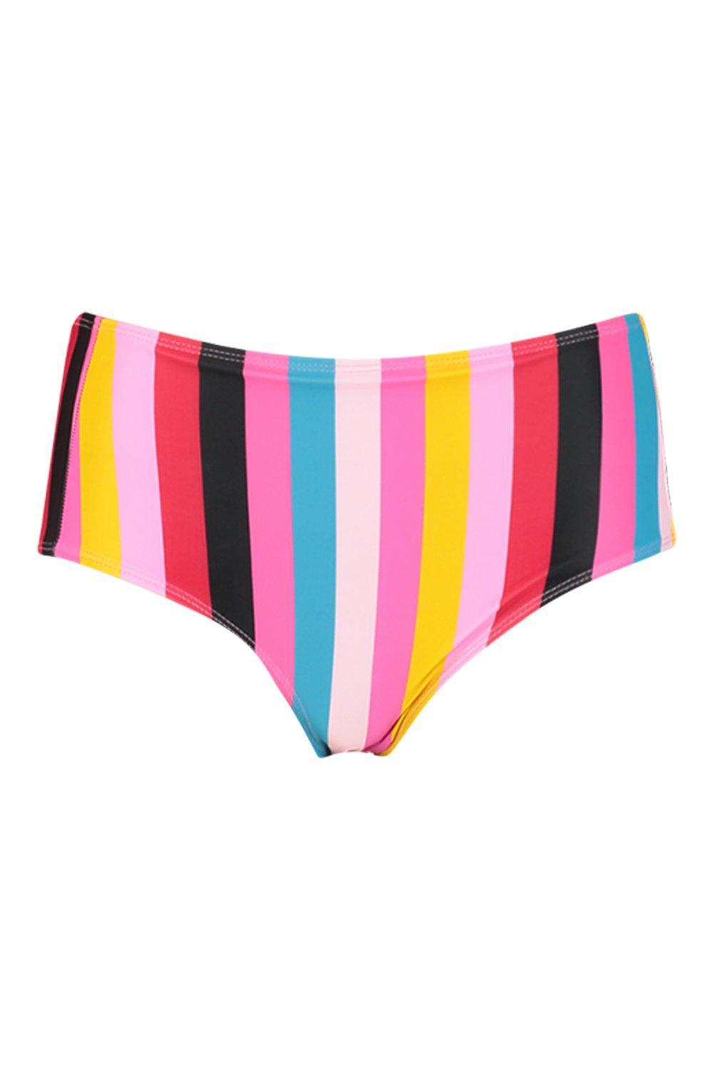 DÓŁ OD BIKINI PASKI KONTRAST WYSOKI STAN