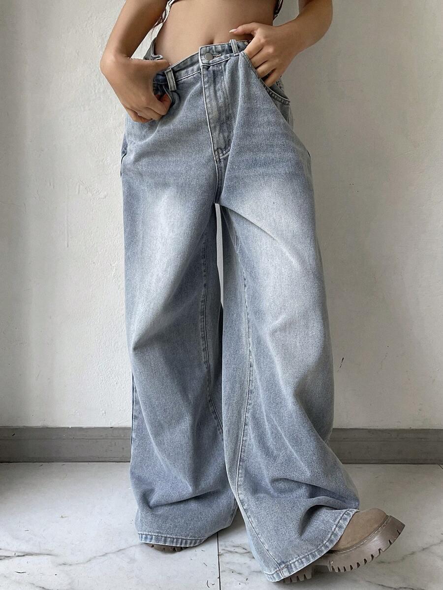 NIEBIESKIE SPODNIE JEANS