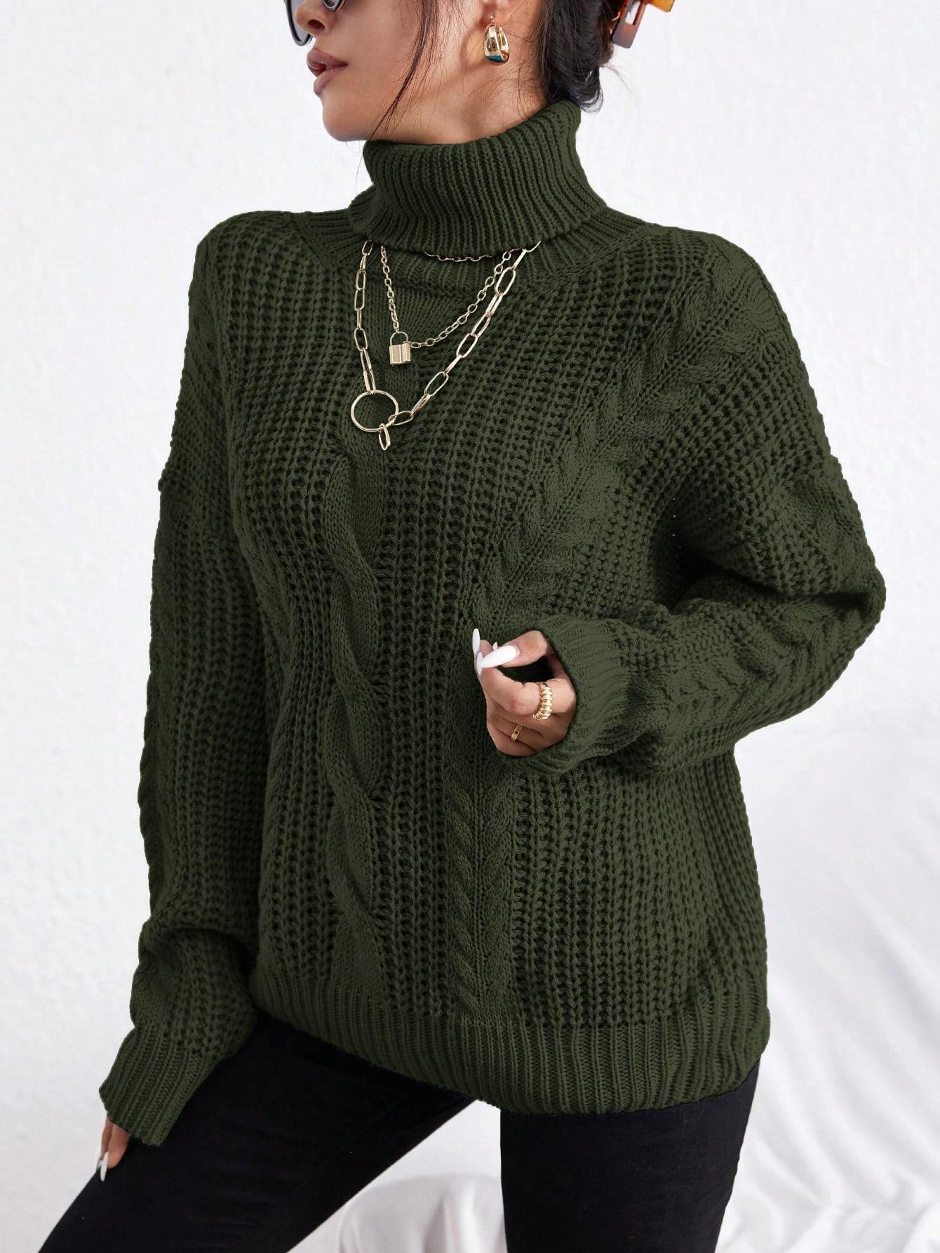 ZIELONY SWETER GOLF 
