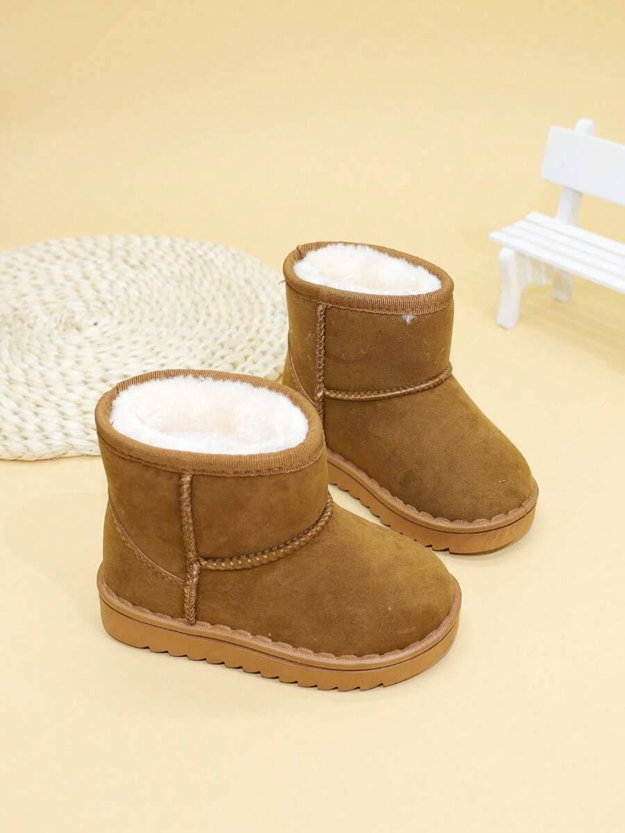 BRĄZOWE BUTY ŚNIEGOWCE