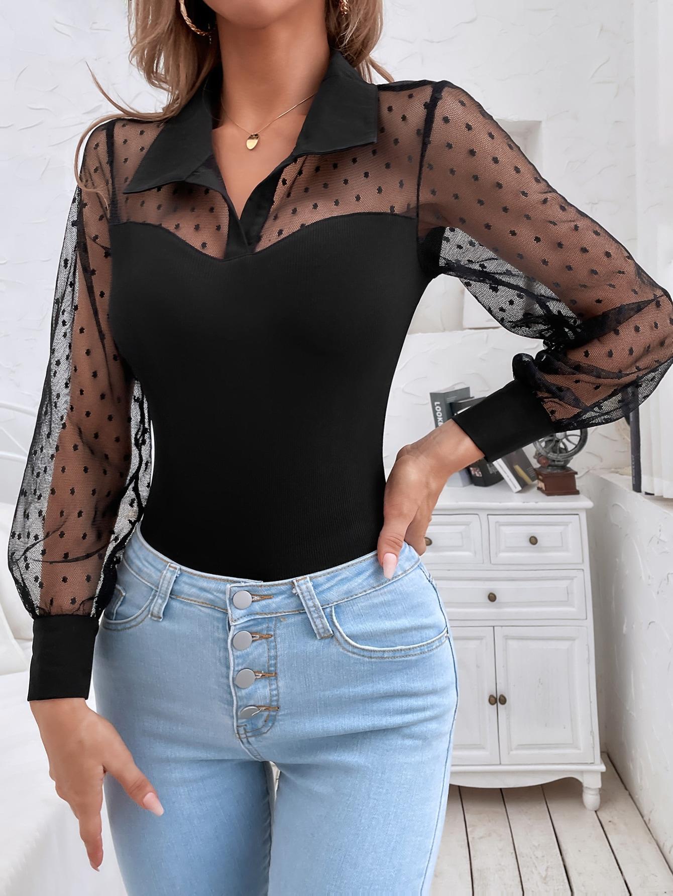 CZARNE BODY SIATECZKA 