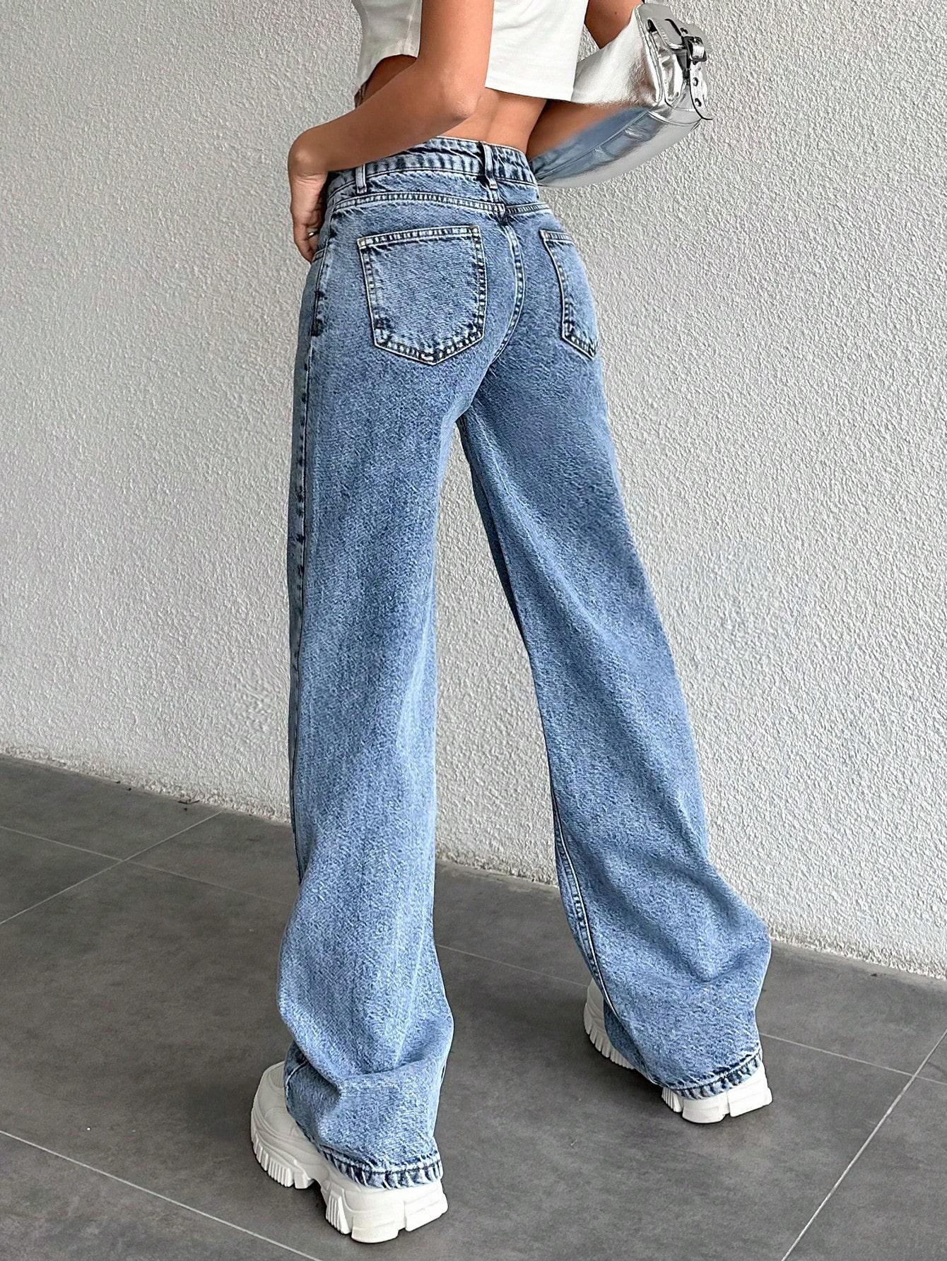 NIEBIESKIE SPODNIE JEANS