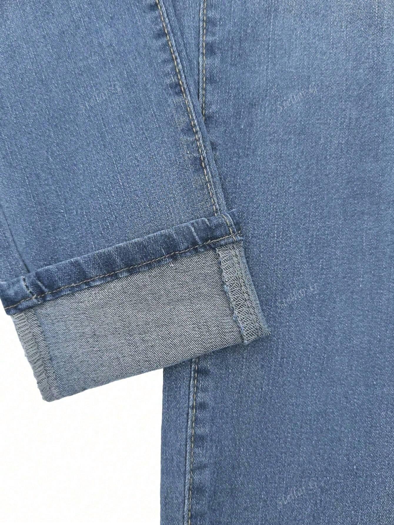 NIEBIESKIE SPODNIE JEANS