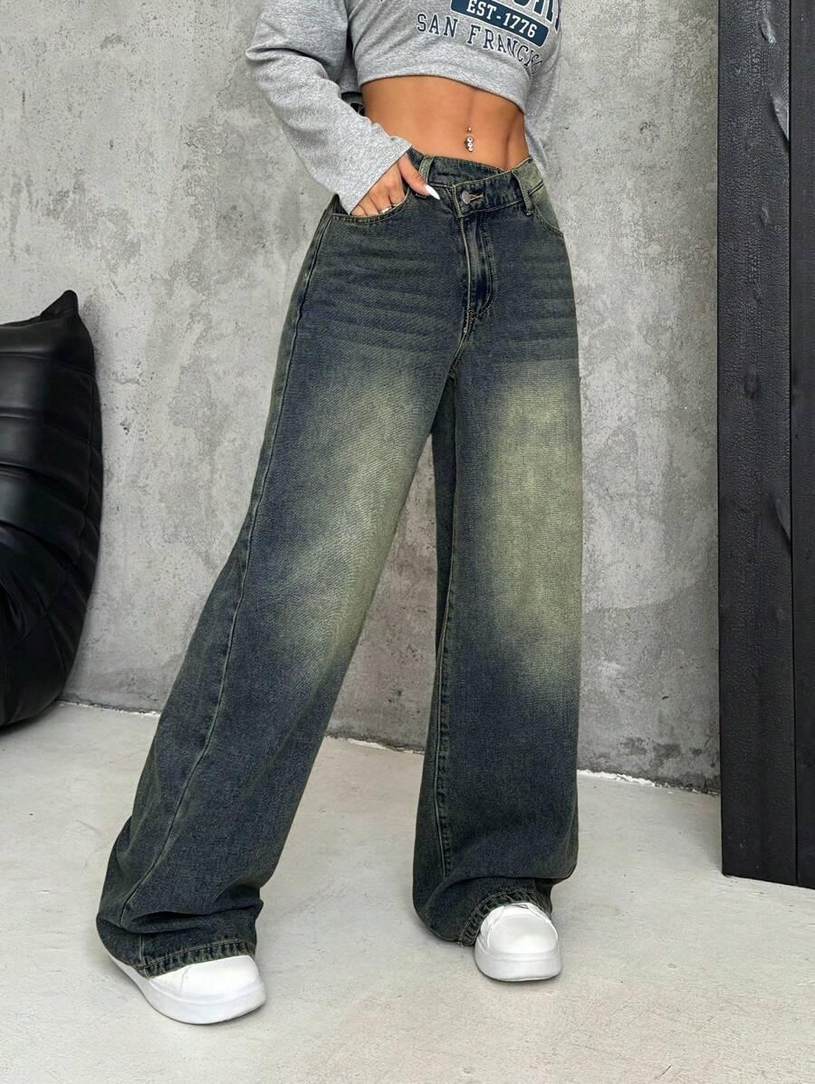 NIEBIESKIE SPODNIE JEANS