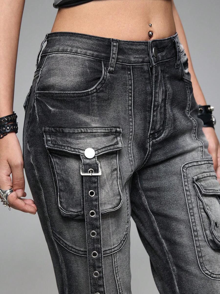 spodnie jeans kieszenie