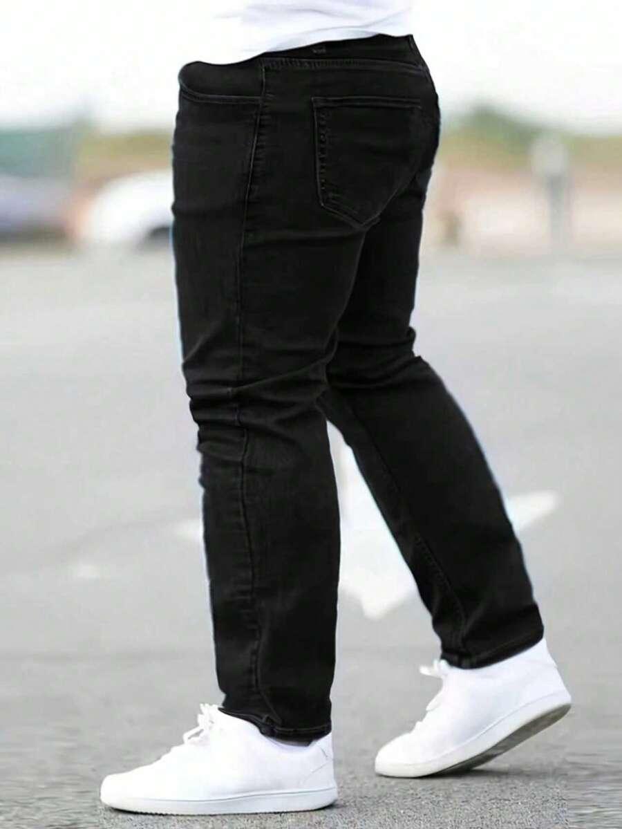czarne spodnie jeans